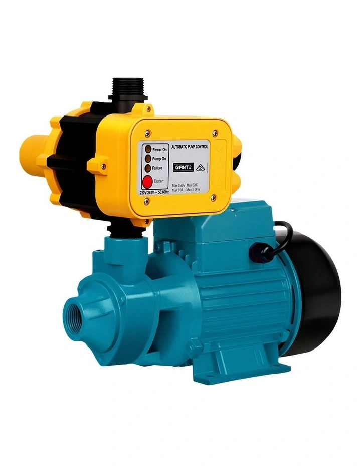 Giantz Peripheral Water Pump Garden Boiler Car Wash Auto Irrigation QB80 Yellow image 1
