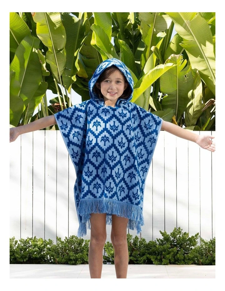 HiLo Kids Poncho Cocos Cobalt image 2