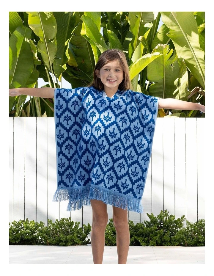HiLo Kids Poncho Cocos Cobalt image 3