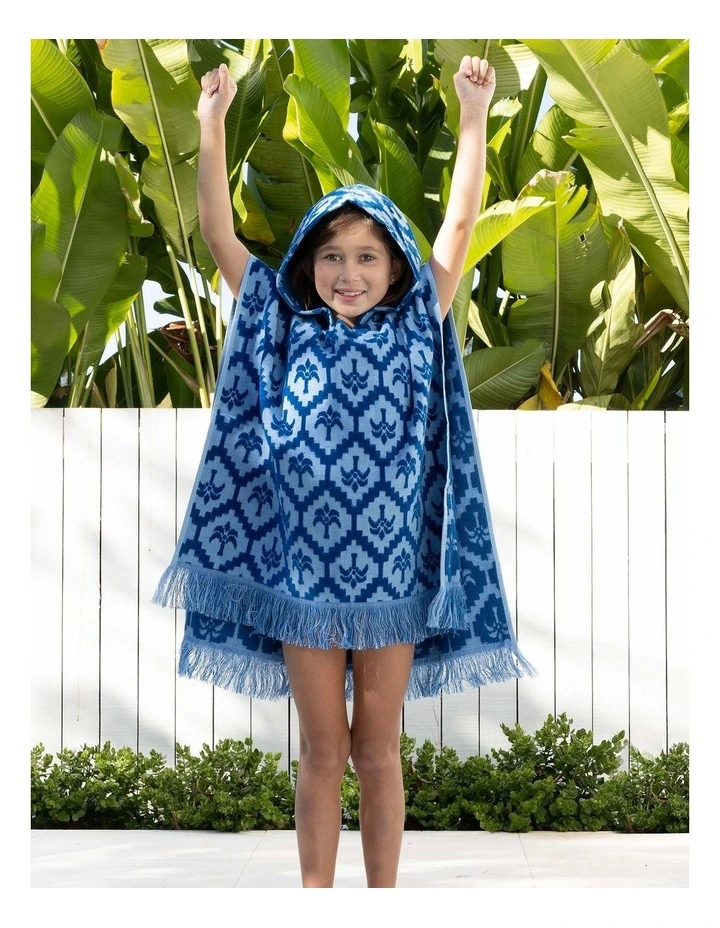 HiLo Kids Poncho Cocos Cobalt image 4
