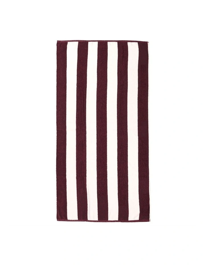 Ecobeach Towel Maroon image 1