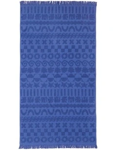 HiLo Beach Towel Solana Blue