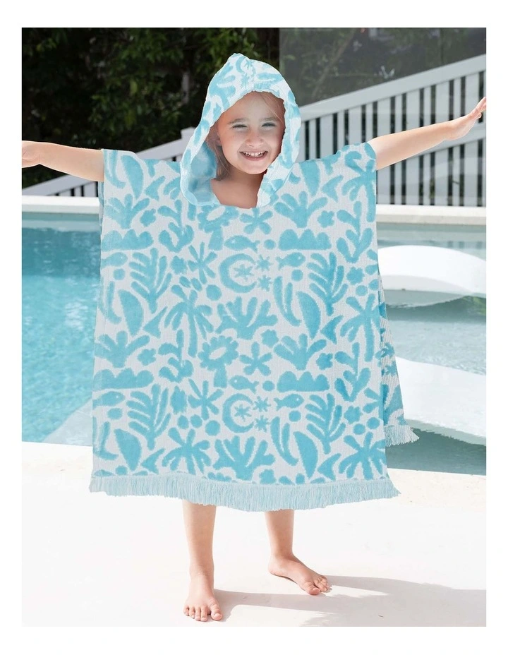 HiLo Kids Poncho Holiday - Sky image 2
