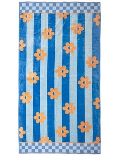 Jacquard Beach Towel Aster