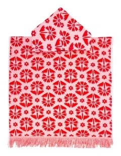 HiLo Kids Poncho Flora Poppy