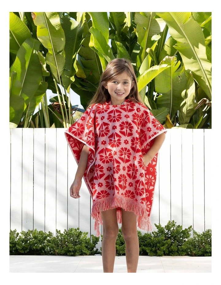 HiLo Kids Poncho Flora Poppy image 3