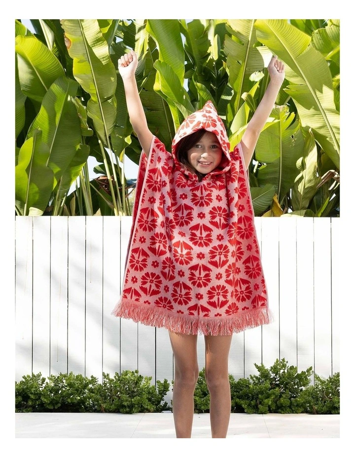 HiLo Kids Poncho Flora Poppy image 4