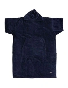 Wylie Adult Hooded Beach Poncho Navy