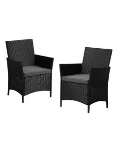 Livsip Outdoor Dining Chairs Rattan Outdoor Patio Chairs Furniture Set of 2
