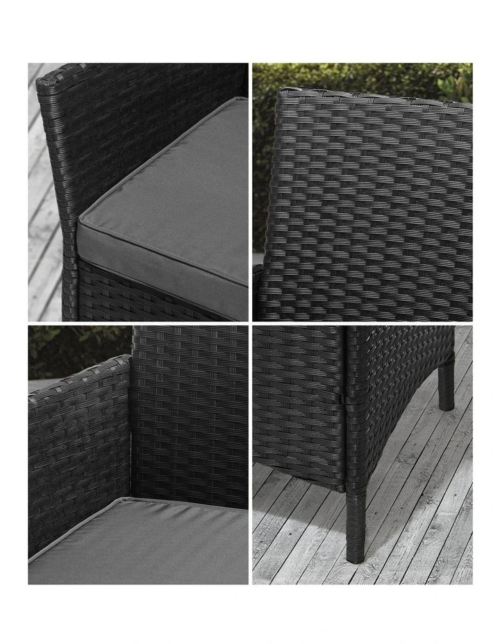 Livsip Outdoor Dining Chairs Rattan Outdoor Patio Chairs Furniture Set of 2 image 6