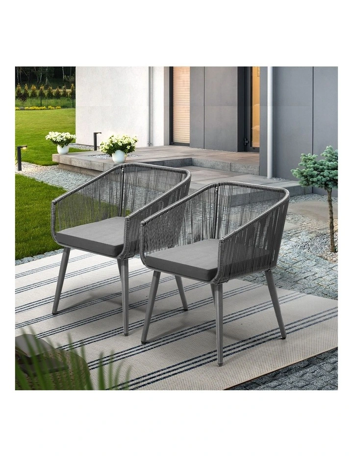 Livsip Outdoor Furniture Lounge Setting Chairs Set of 2 Bistro Patio Garden Set image 5