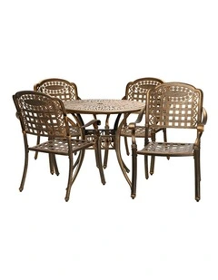 Livsip Outdoor Setting Dining Chairs Bistro Set Patio Garden Furniture 5 Piece
