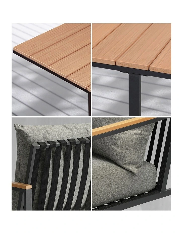 Livsip Outdoor Dining Set Table & Chairs 5PCS Patio Furniture Lounge Setting image 6