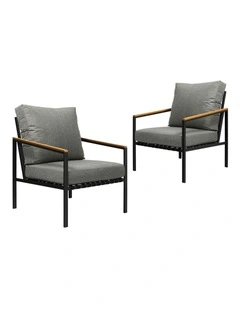 Livsip Outdoor Lounge Dining Chairs Patio Furniture Lounge Setting Set of 2