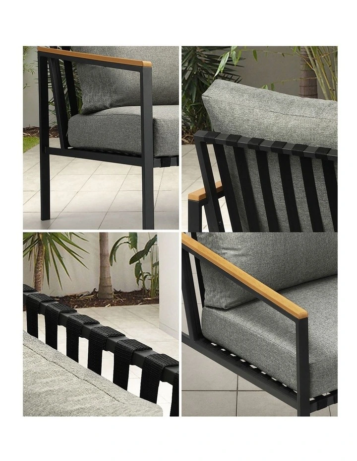 Livsip Outdoor Lounge Dining Chairs Patio Furniture Lounge Setting Set of 2 image 6