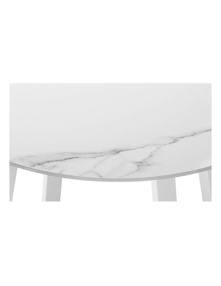 Livsip Outdoor Dining Setting Lounge Chair Patio Furniture Bistro Set 3PCS White image 7