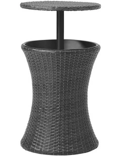 Livsip Rattan Cooler Ice Bucket Table Bar Outdoor Patio Pool Storage Party Black