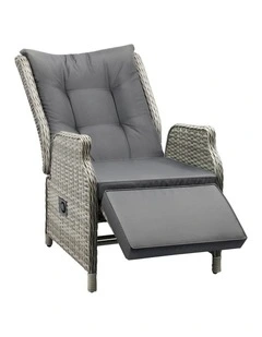 Livsip Recliner Chairs Outdoor Sun Lounge Wicker Garden Sofa Patio Furniture