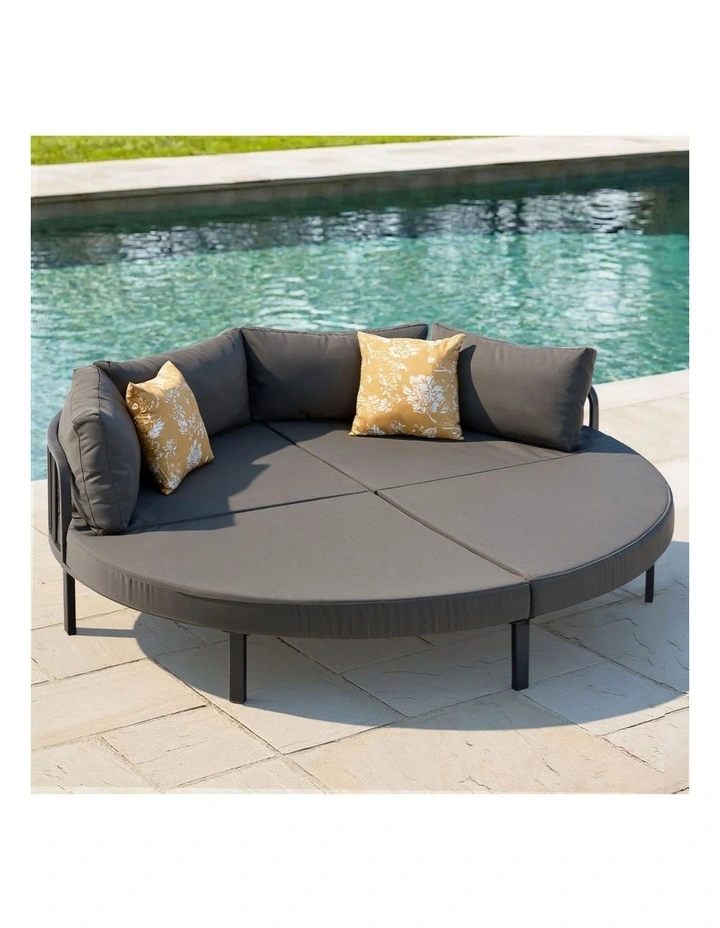 Livsip Outdoor Round Daybed 190cm Large Sun Lounge Setting image 4