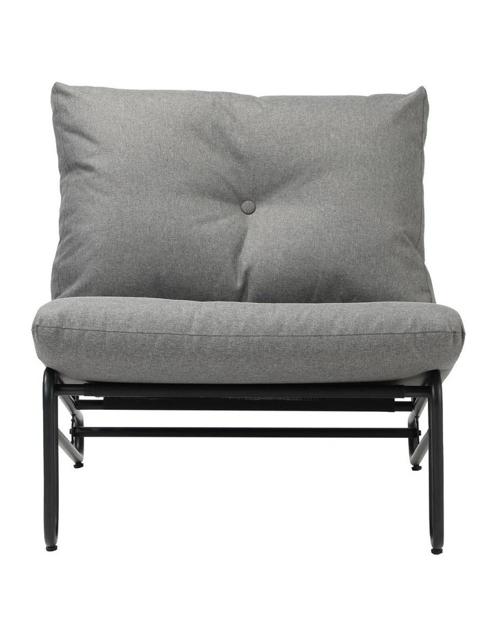 Livsip 2PCS Outdoor Lounge Chairs Patio Furniture Garden Sofa with Cushions Grey image 2