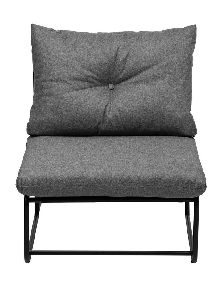 Livsip 2PCS Outdoor Dining Chairs Patio Furniture Sofa Lounge Chair Garden Grey image 2