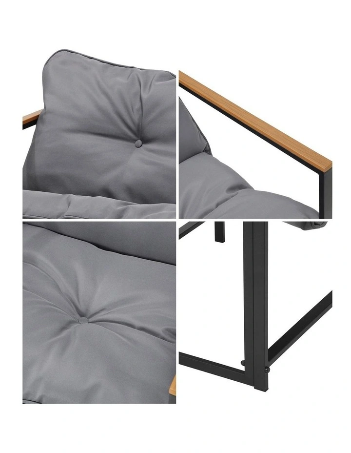 Livsip Outdoor Chairs Furniture Setting Garden Patio Armchair Lounge Sofa image 6