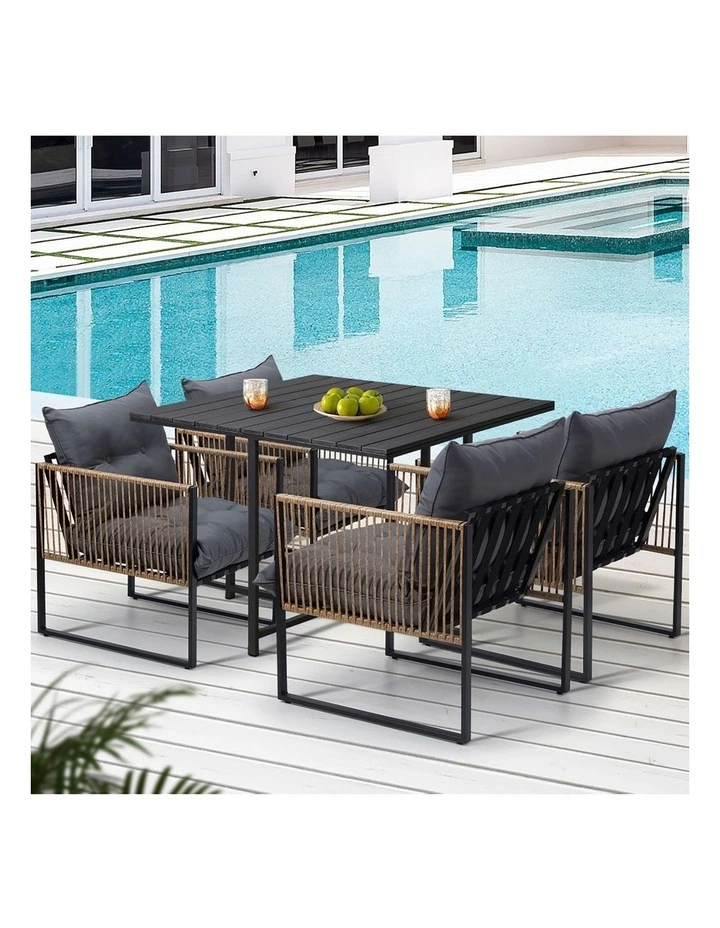 Livsip Outdoor Dining Set Patio Furniture Garden 4 Seater image 5