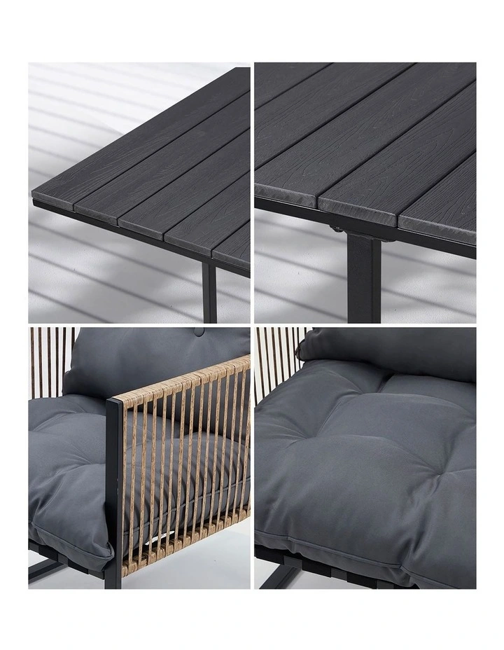 Livsip Outdoor Dining Set Patio Furniture Garden 4 Seater image 6