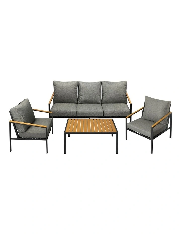 Livsip Outdoor Sofa Set Lounge Setting Dining Table Chairs image 2