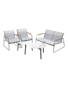 Livsip 4 Seater Outdoor Lounge Setting Furniture Patio Coffee Table Set Armchair