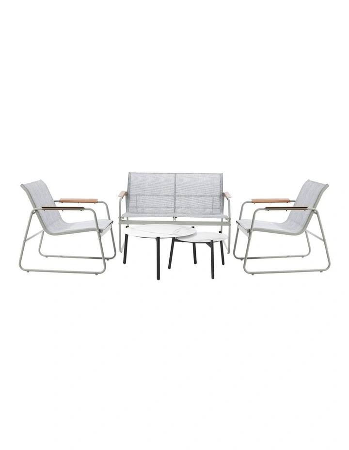 Livsip 4 Seater Outdoor Lounge Setting Furniture Patio Coffee Table Set Armchair image 2
