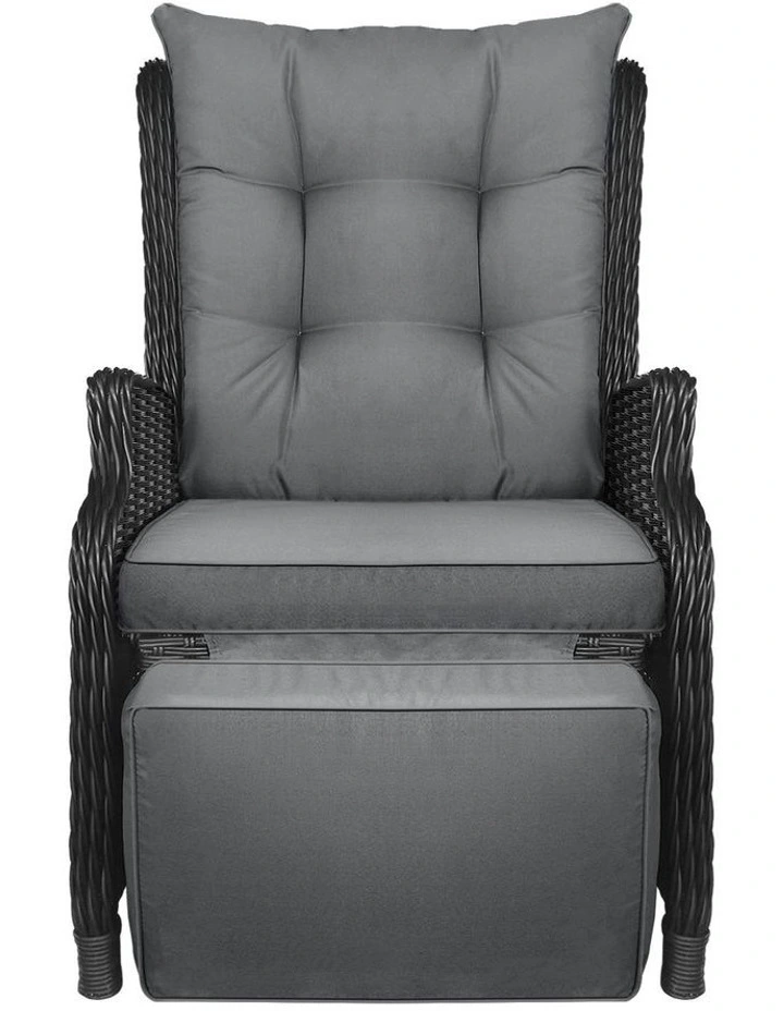 Livsip Outdoor Sun Lounge Garden Chairs Beach Chair Recliner Patio Furniture image 2