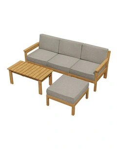 Livsip 5PCS Outdoor Furniture Sofa Set Lounge Setting Garden Patio