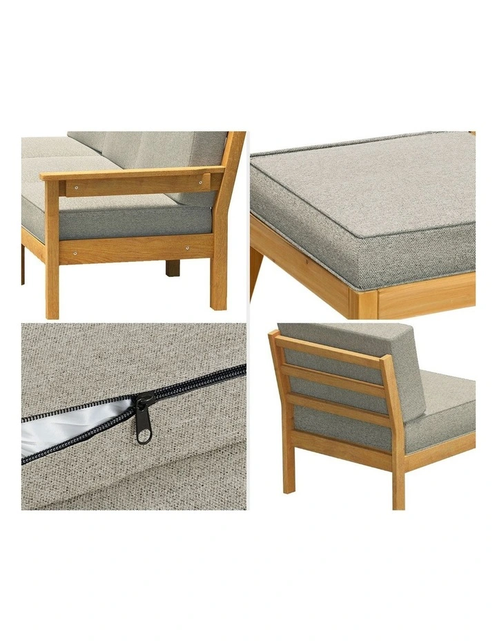 Livsip 5PCS Outdoor Furniture Sofa Set Lounge Setting Garden Patio image 7