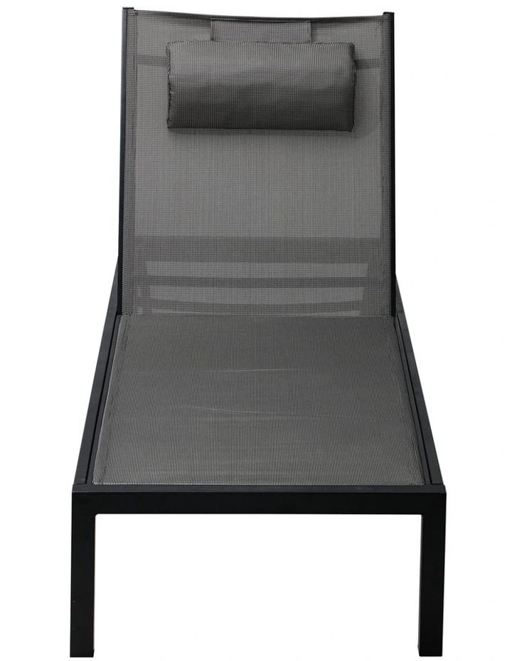 Livsip Sun Lounge Outdoor Lounger Chair Aluminium Day Bed Garden Patio Furniture image 2
