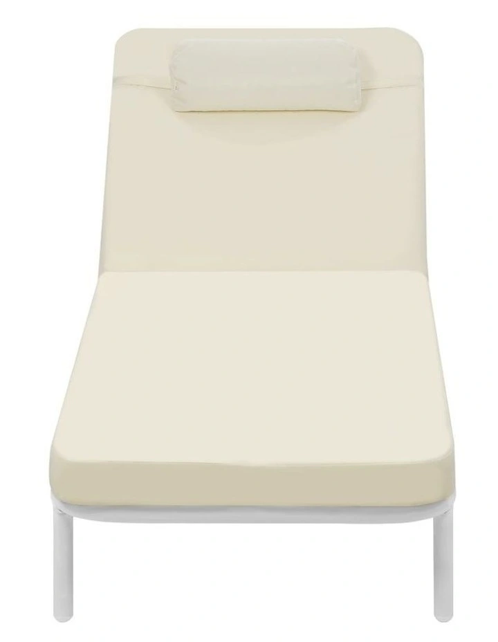 Livsip Sun Lounge Outdoor Lounger Sofa Day Bed Patio Furniture Setting Beige image 2