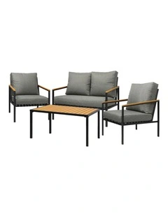 Livsip Outdoor Furniture 4-Piece Setting Bistro Set Dining Chairs Patio Setting