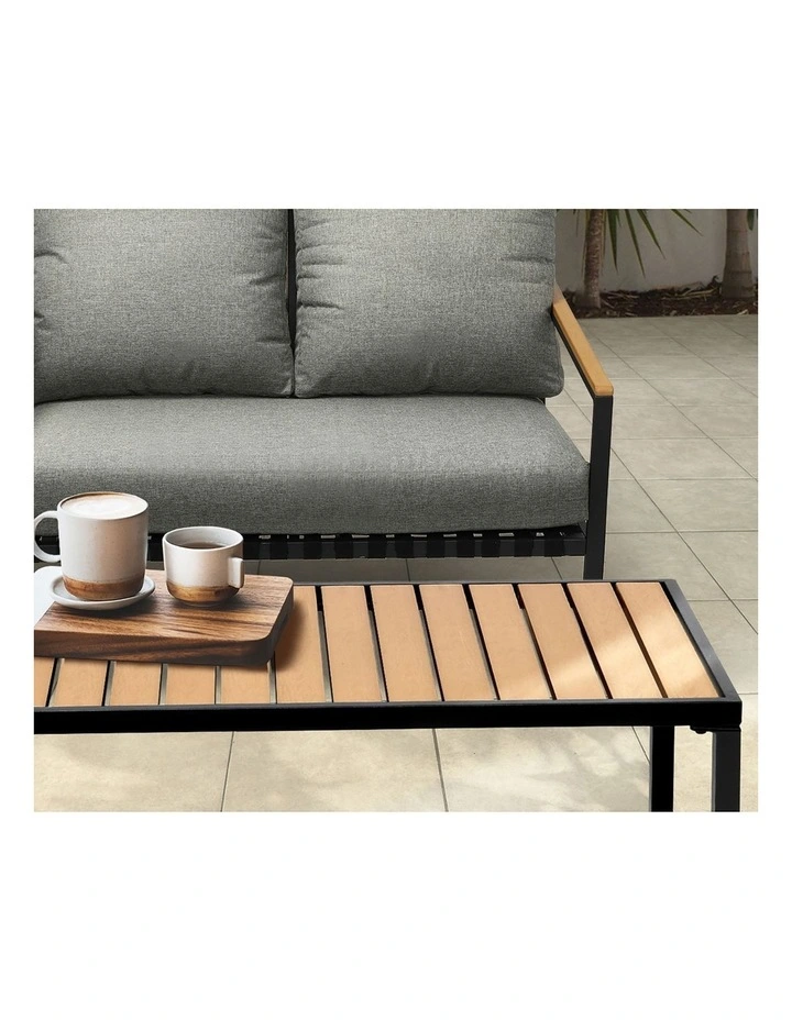 Livsip Outdoor Furniture 4-Piece Setting Bistro Set Dining Chairs Patio Setting image 6