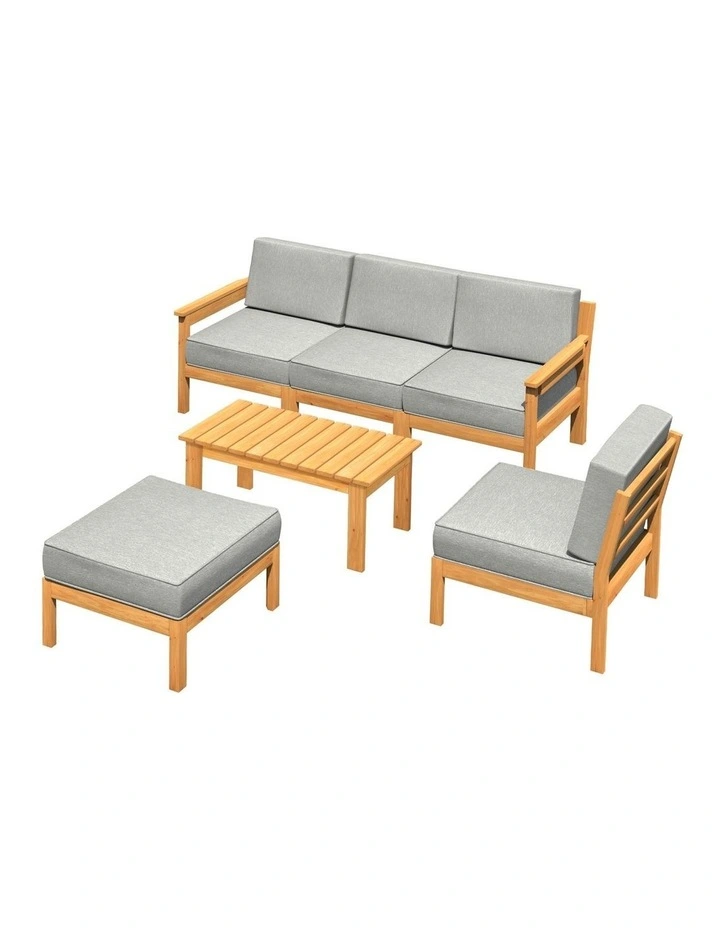 Livsip 6 Piece Outdoor Sofa Set Lounge Setting with Table image 1