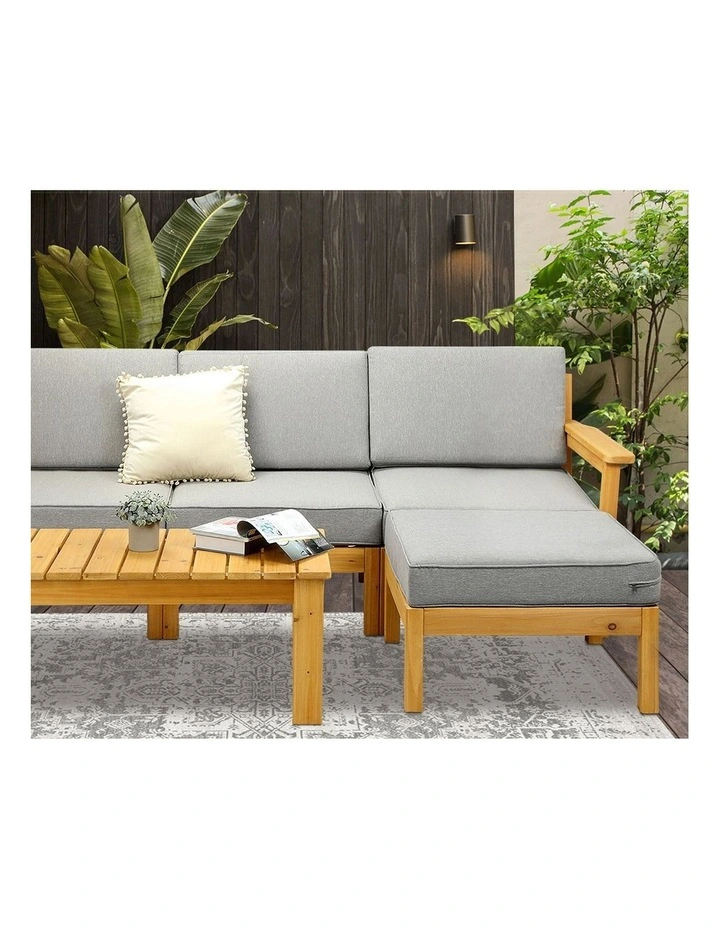 Livsip 6 Piece Outdoor Sofa Set Lounge Setting with Table image 6