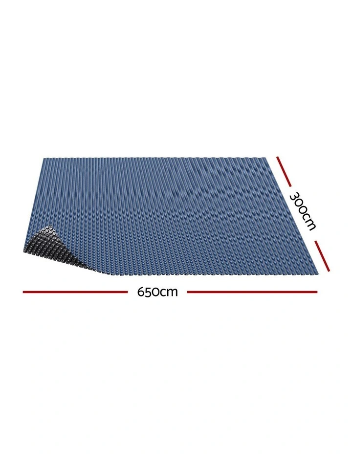 Aqua Buddy Pool Cover 600 Micron 6.5x3m Swimming Pool Solar Blanket Blue Black image 3