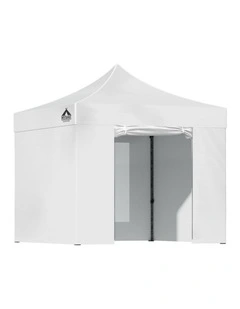Instahut Gazebo 3x3 Pop Up Marquee Folding Tent Wedding Gazebos Camping Outdoor Shade Canopy White