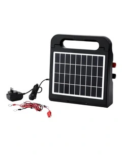 Giantz 10km Electric Fence Energiser Solar Farm 0.3J