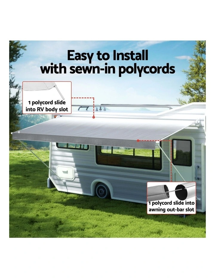 Weisshorn 12ft Caravan Awning RV Replacement Fabric 3.40M x 2.42M image 7