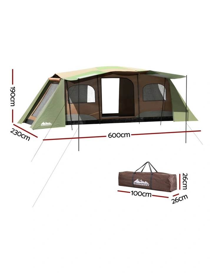 Weisshorn Instant Up Camping Tent 10 Person Outdoor Family Hiking Tents 3 Rooms image 4