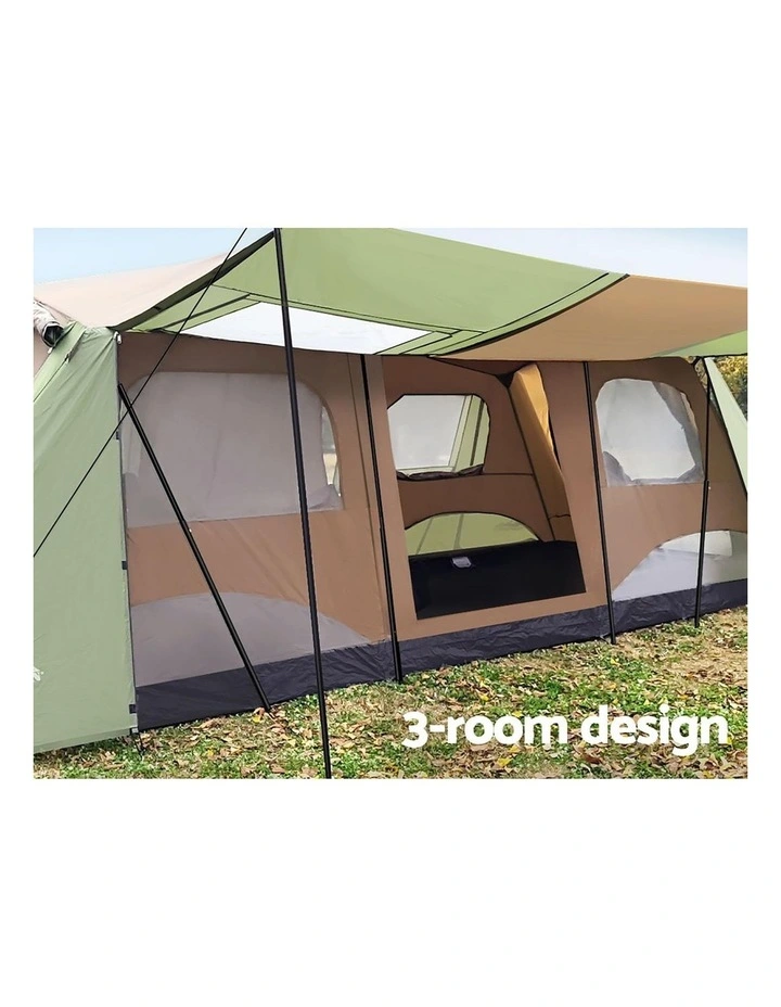 Weisshorn Instant Up Camping Tent 10 Person Outdoor Family Hiking Tents 3 Rooms image 6