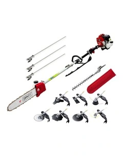 Giantz Pole Chainsaw 2 Stroke Petrol Tree Pruner Long Reach Saw 12 Inch Bar 9 In 1