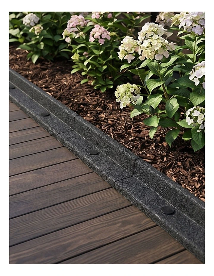 Lambu Garden Edging Border 5 Pack Bendable Lawn Landscape Edging Paths Grey image 5