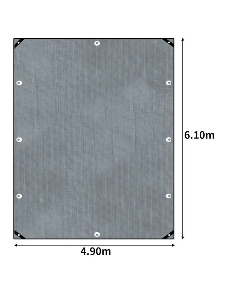 Traderight Group Heavy Duty Tarps Tarpaulin Shelter Camping Tent Boat Cover Waterproof 4.9mx6.1m image 3