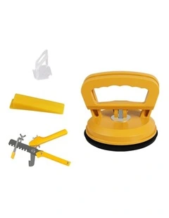 Traderight Group  400x1.5MM 200x Tile Leveling Wedges 1x Push Pliers 2x Tile Suckers Leveling Set